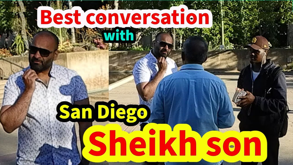 Best conversation with San Diego Sheikh son/BALBOA PARK